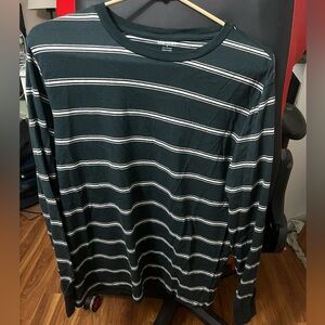 Long sleeve Men’s striped shirt. Emo, Alt, Grunge. Small